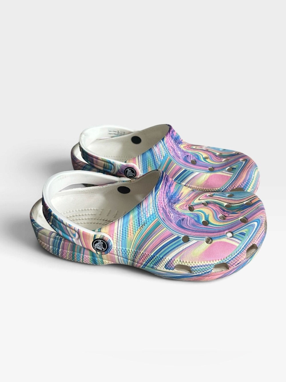 Crocs Classic Out of This World Swirl Clogs Slip on Shoes Women 9 Men 7